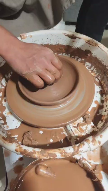 Bowl & Cup on Pottery Wheel: Fire & Glaze Not Included